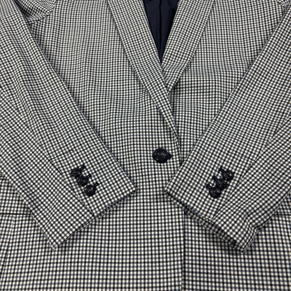 LOFT Houndstooth Blazer & Skirt Set Navy White NWT Mixed Sizes 12 / 14 - Picture 6 of 16